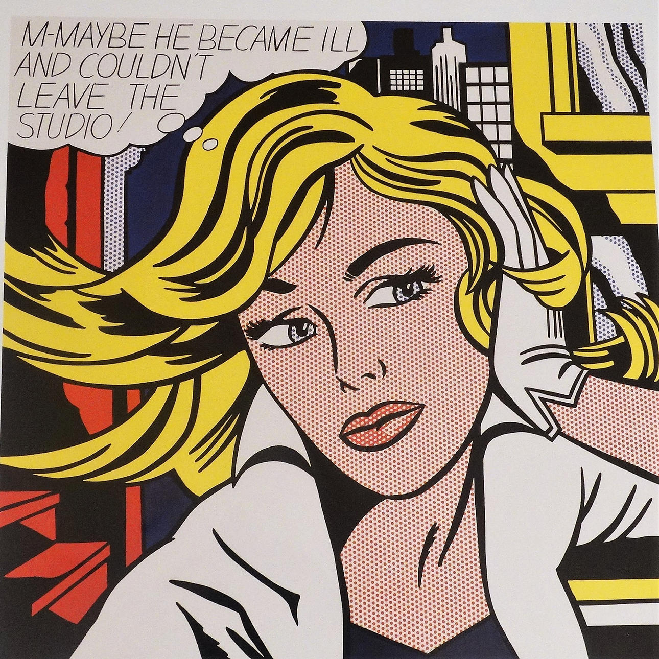 ROY LICHTENSTEIN. M-Maybe, Offset.
