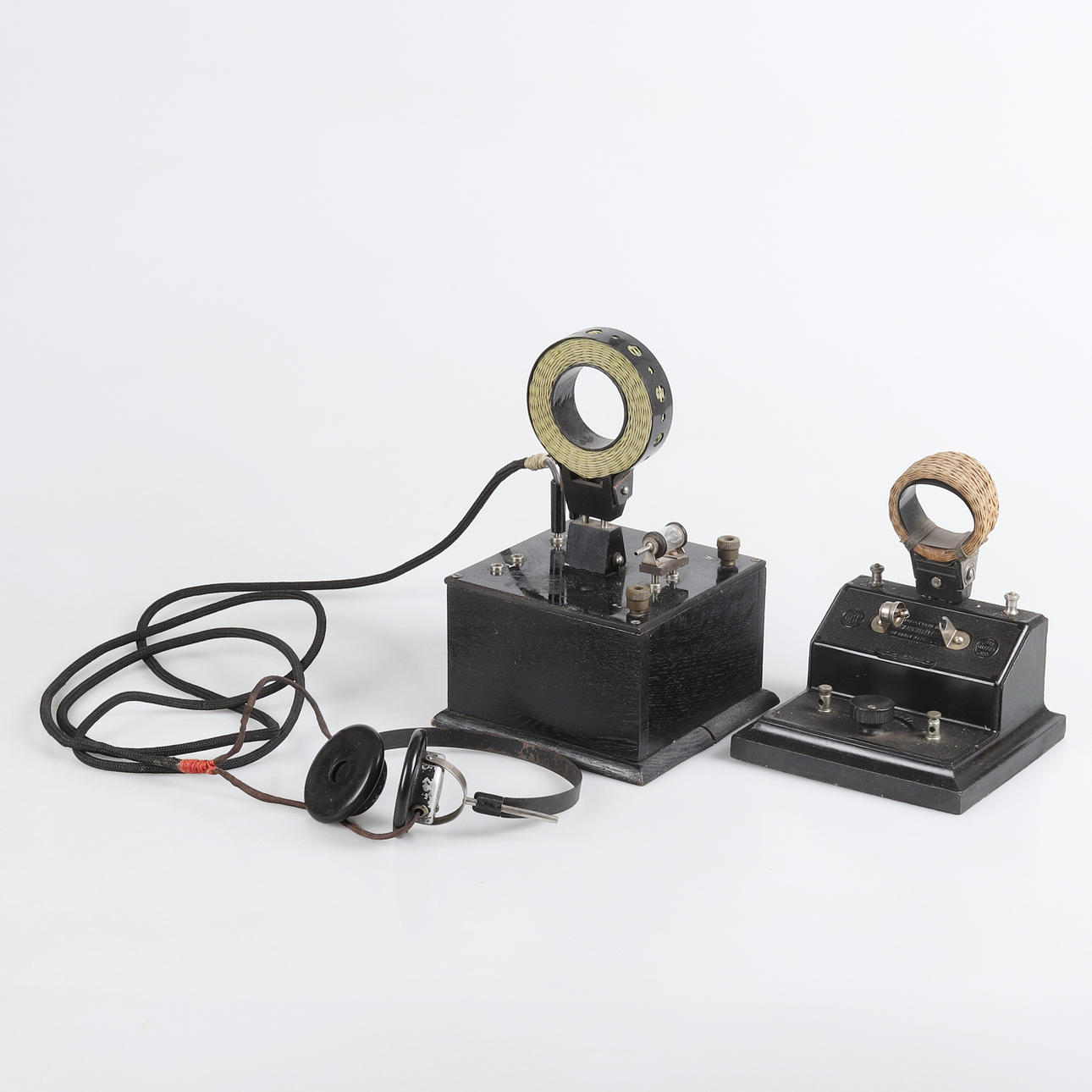 CRYSTAL RECEIVERS, 2 pieces, 1920s, including England.