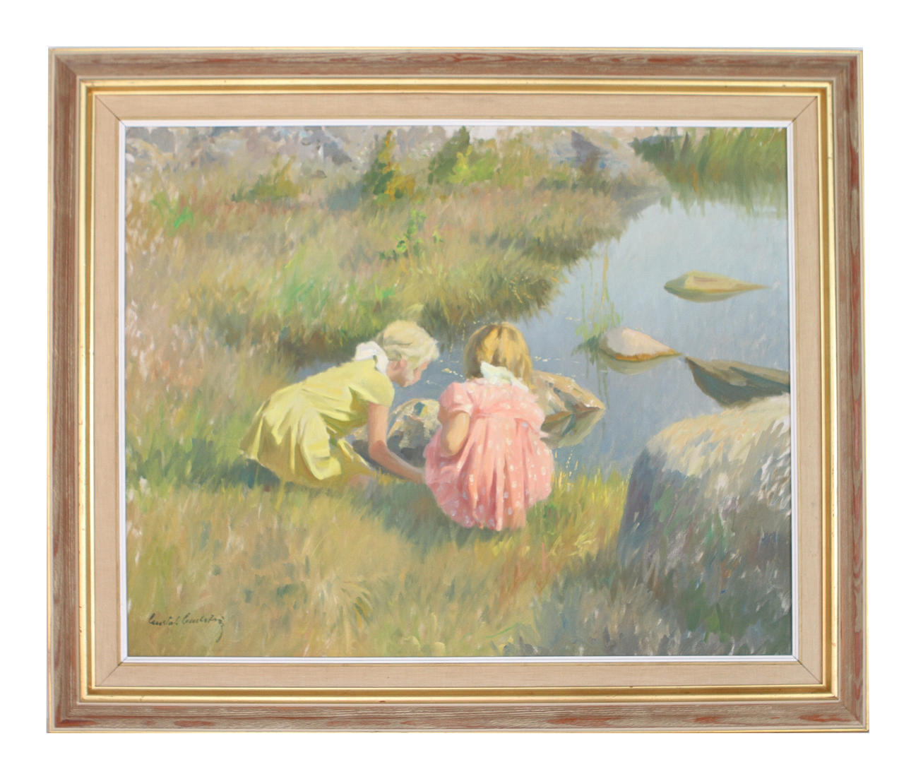 GUSTAF CARLSTRÖM. Olja på duk. Signerad.