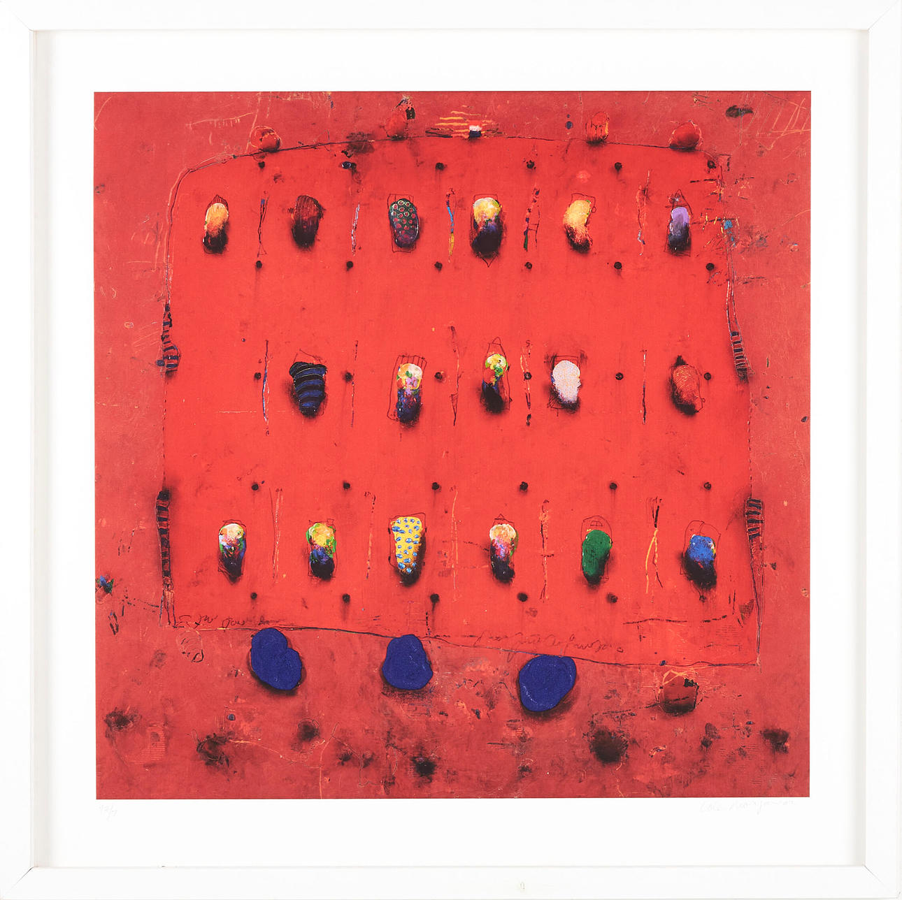 COLE MORGAN. LITHOGRAPHY, abstract composition, signed and numbered 47/50.