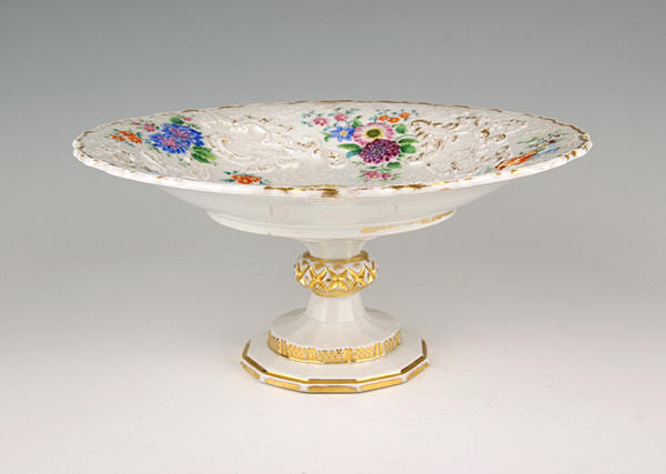 TOPPSKÅL, fotmanufakturen Meissen, skål omarknadsförd. Runt 1900.