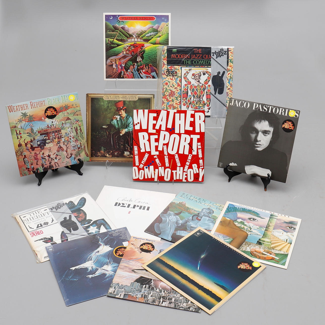 MODERN JAZZ, 13 LP-SKIVOR.