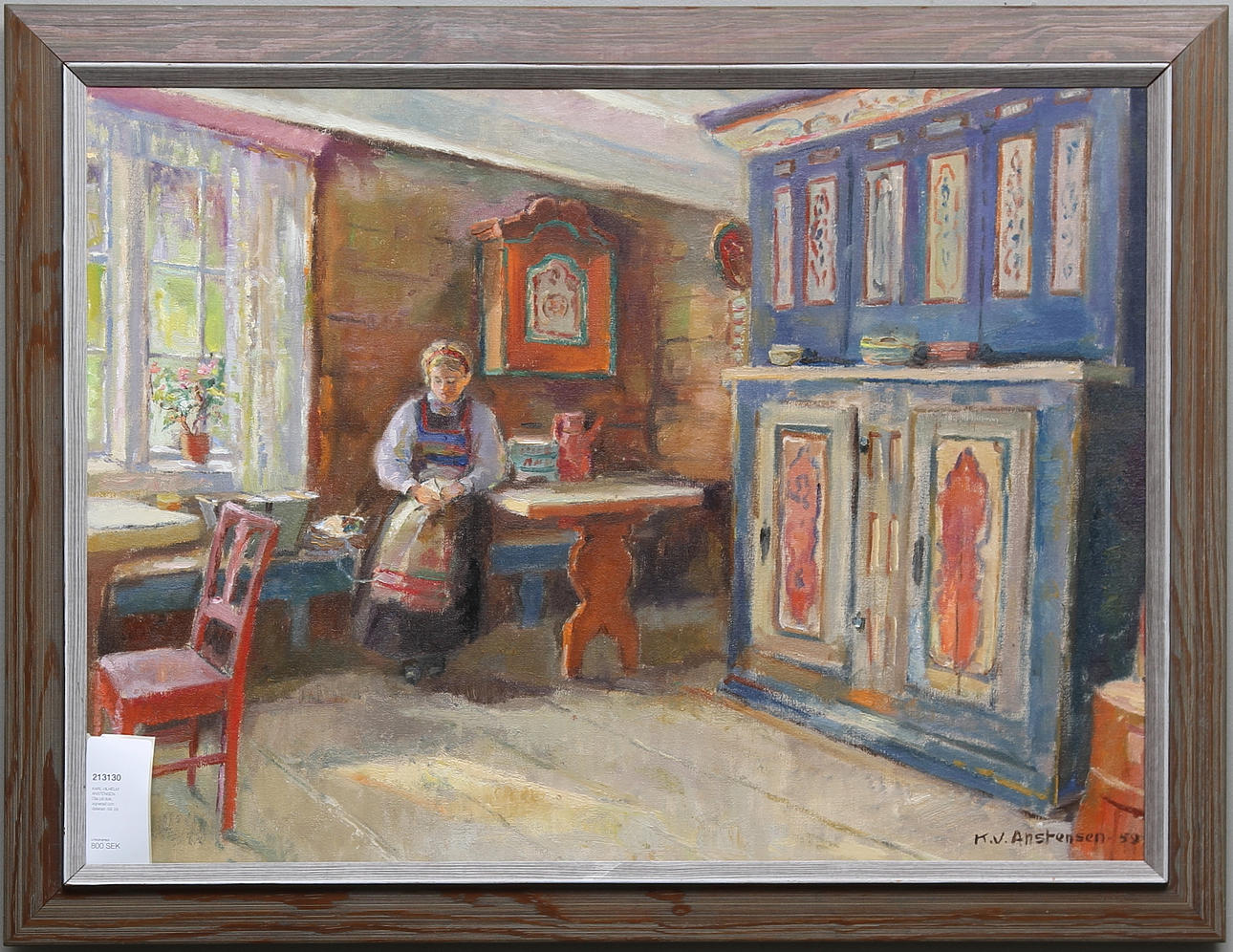 KARL VILHELM ANSTENSEN. Olja på duk, signerad och daterad -59.