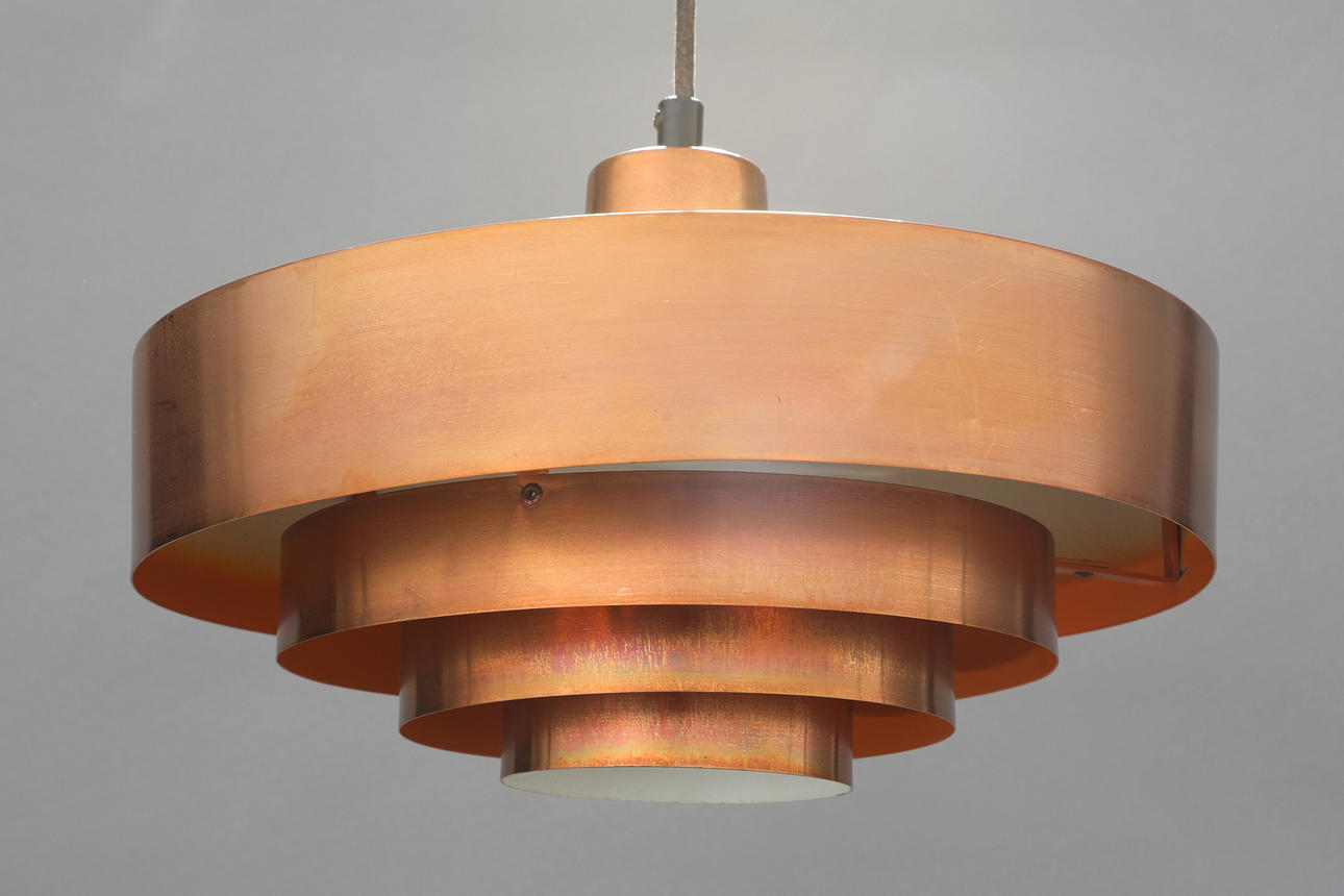 JO HAMMERBORG. Fog & Morup, kobber pendel model Roulet.