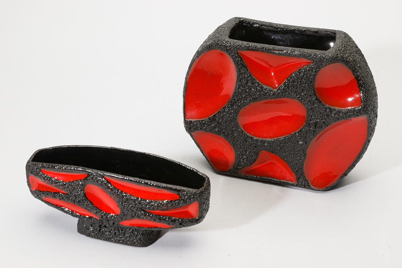 東ドイツ Strehlaの花瓶】Fat Lava 295 FAT LAVA Strehla 東ドイツ