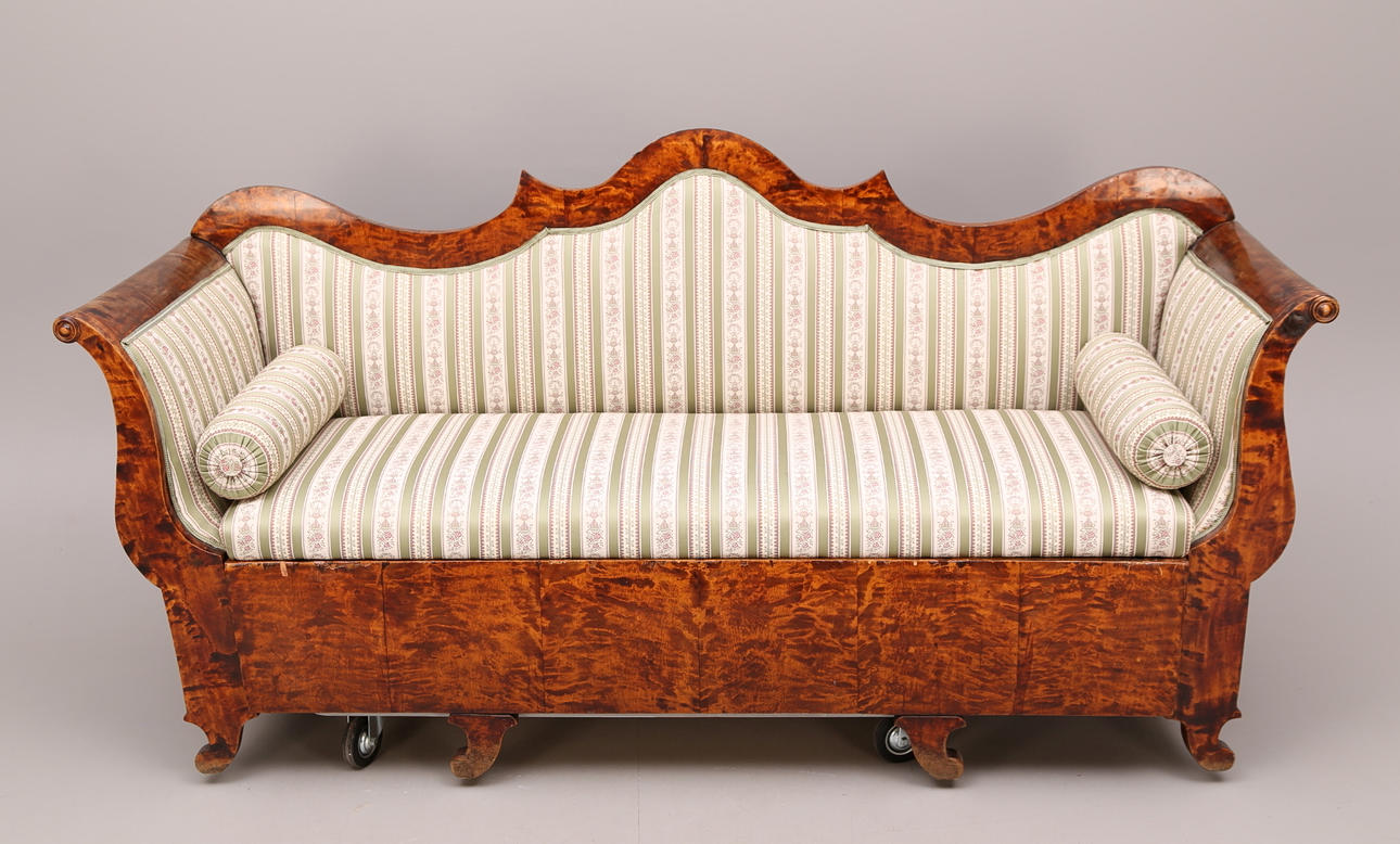 SOFFA, bäddbar, Karl Johan, 1800-tal.