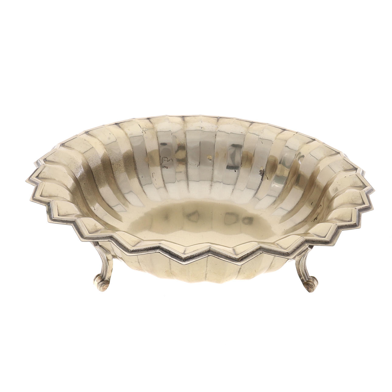 EINE MODERNE ITALIENISCHE 800-MARK-SILBER-OBSTSCHALE.