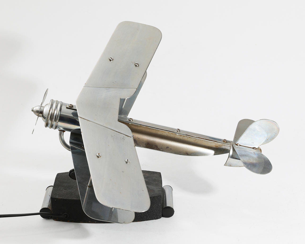 Art Deco Tischleuchte / Flugzeug Lampe (12-479).