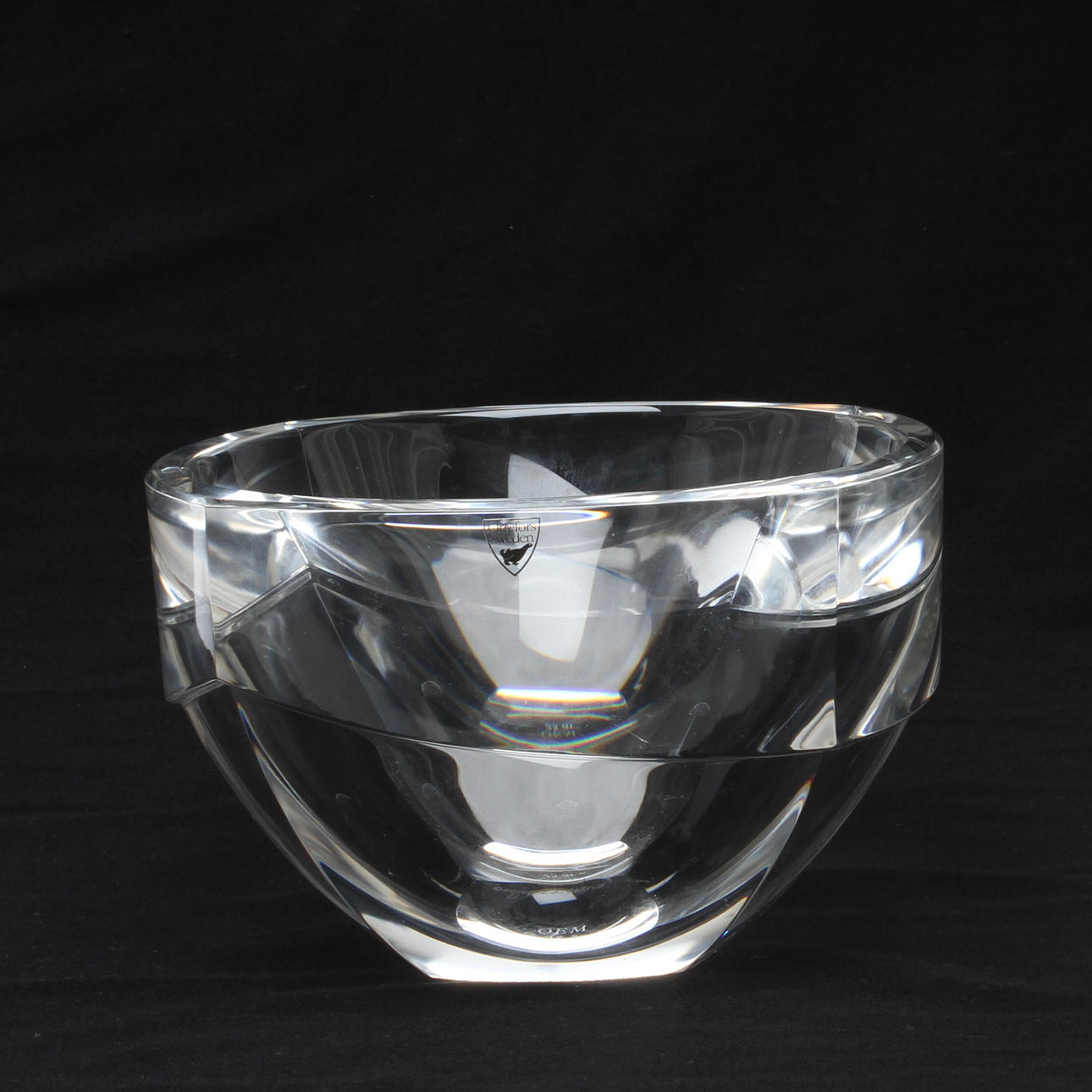 SKÅL, glas, Erika Lagerbielke Orrefors, sign.