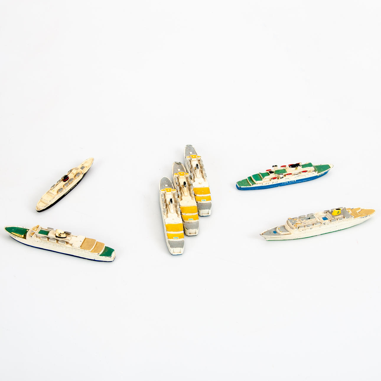 SVENSKA AMERIKALINJEN. Diecastmodeller 7 st.