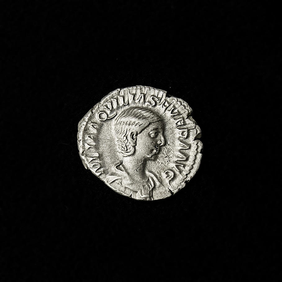 ROMERSKT SILVERMYNT, 221 e Kr, Aquila Severa, denar.