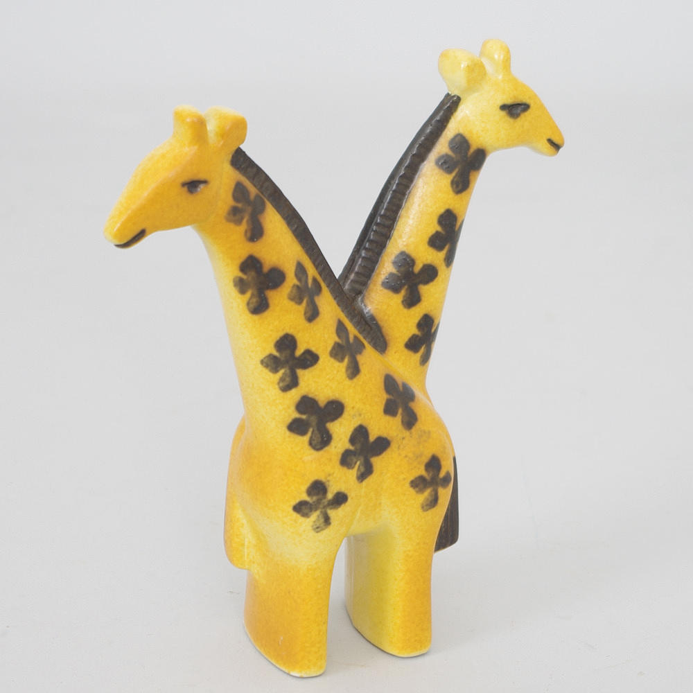 FIGURIN, keramik, giraffer ur Noaks Ark, Lisa Larson.