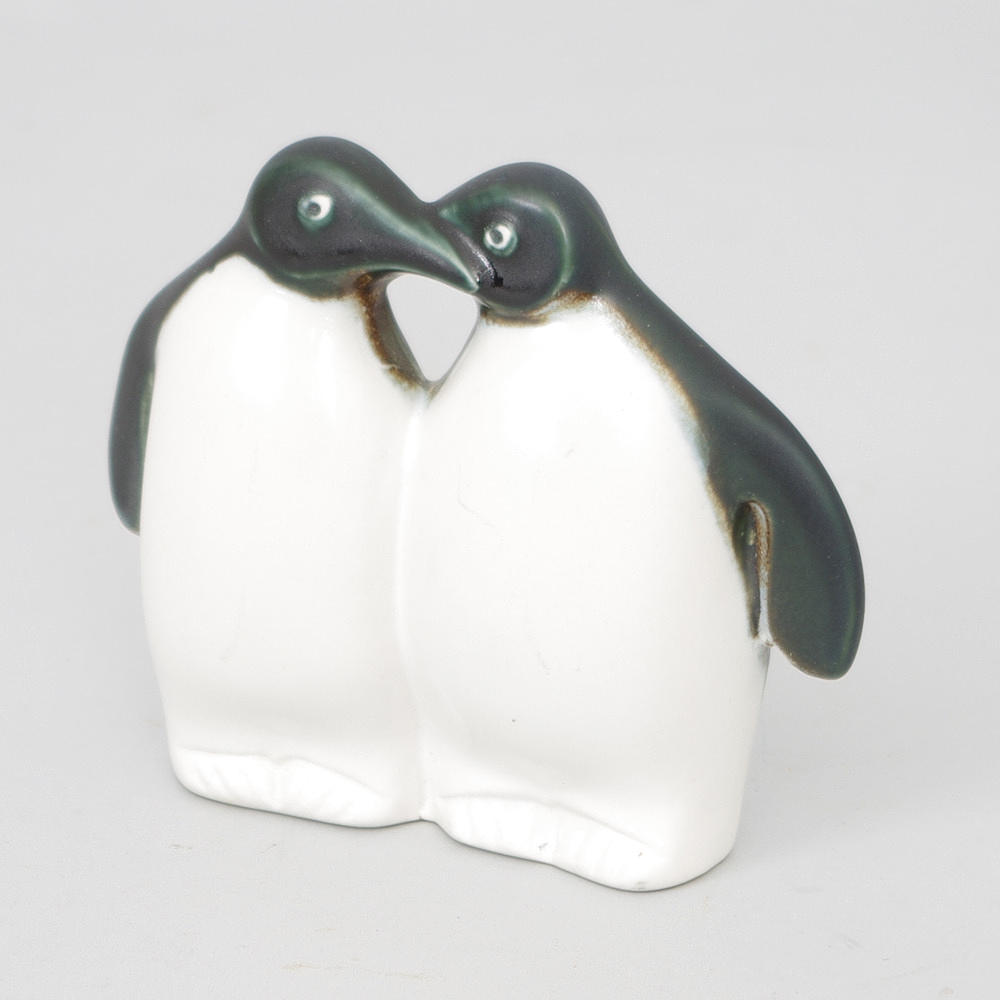 FIGURIN, keramik, pingviner ur Noaks Ark, Lisa Larson.