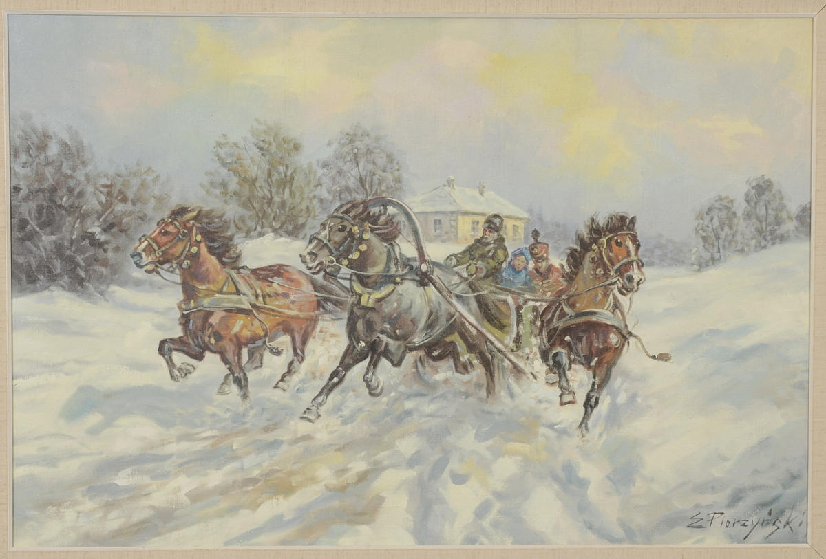 E PIERZYNSKI. Olja på duk.