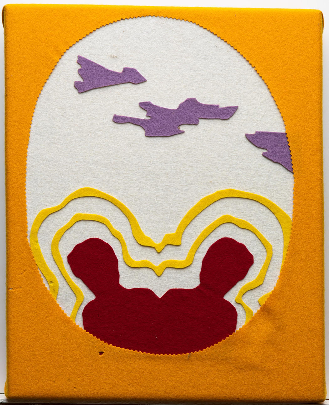 JUNIOR TOSCANELLI. small felt picture (3-74).