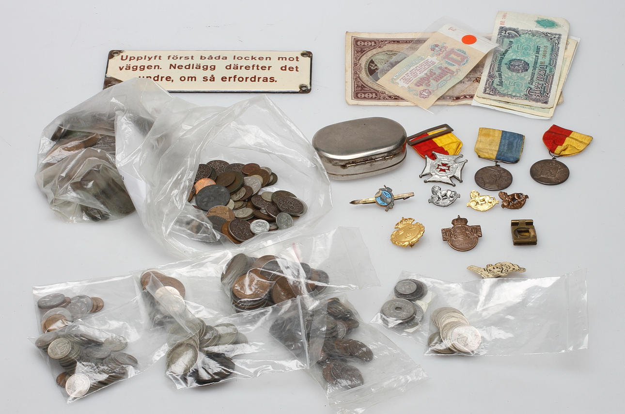 MYNT mestadels Sverige, 1700/1800-1900-tal.