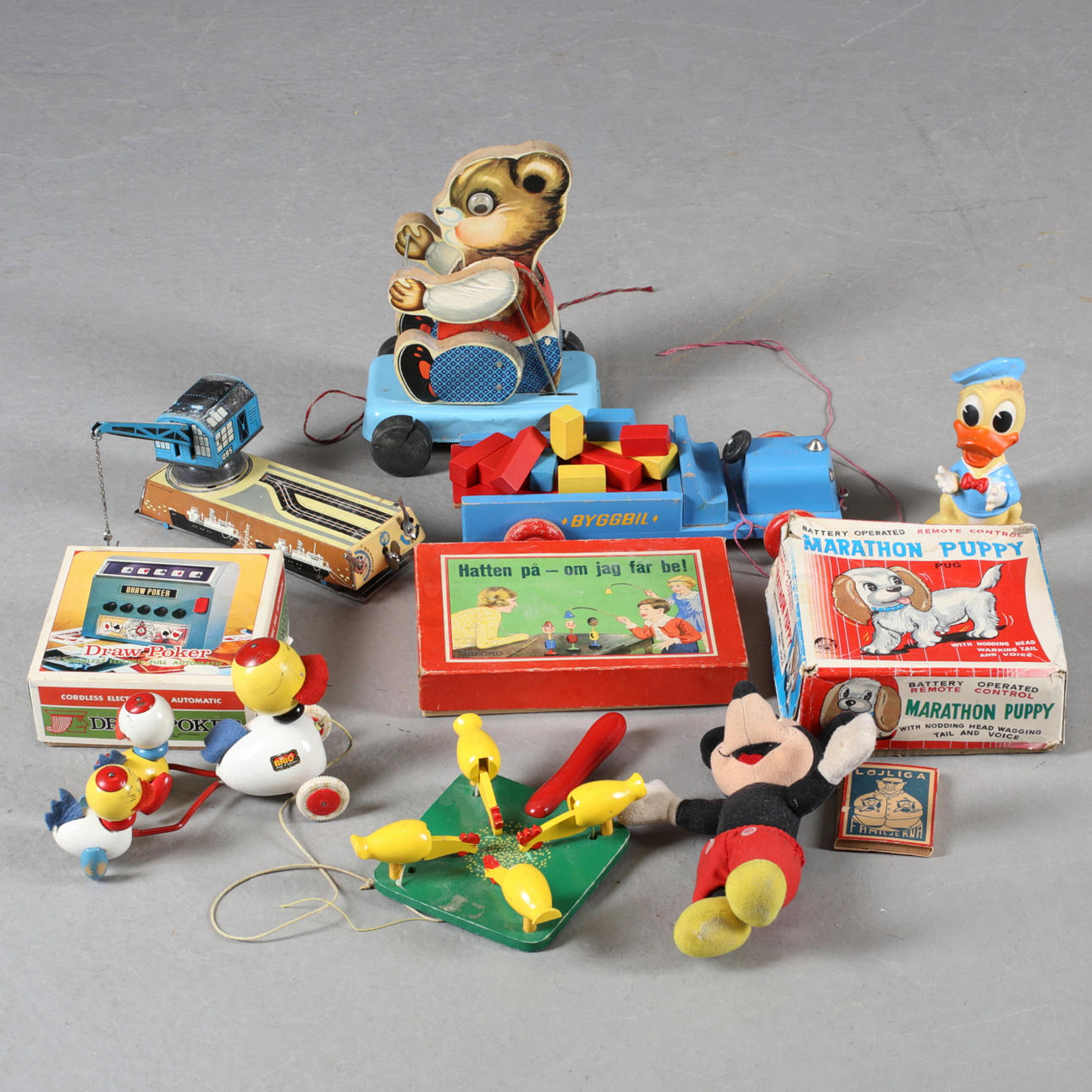 TOYS, 11 pcs, 1900s.