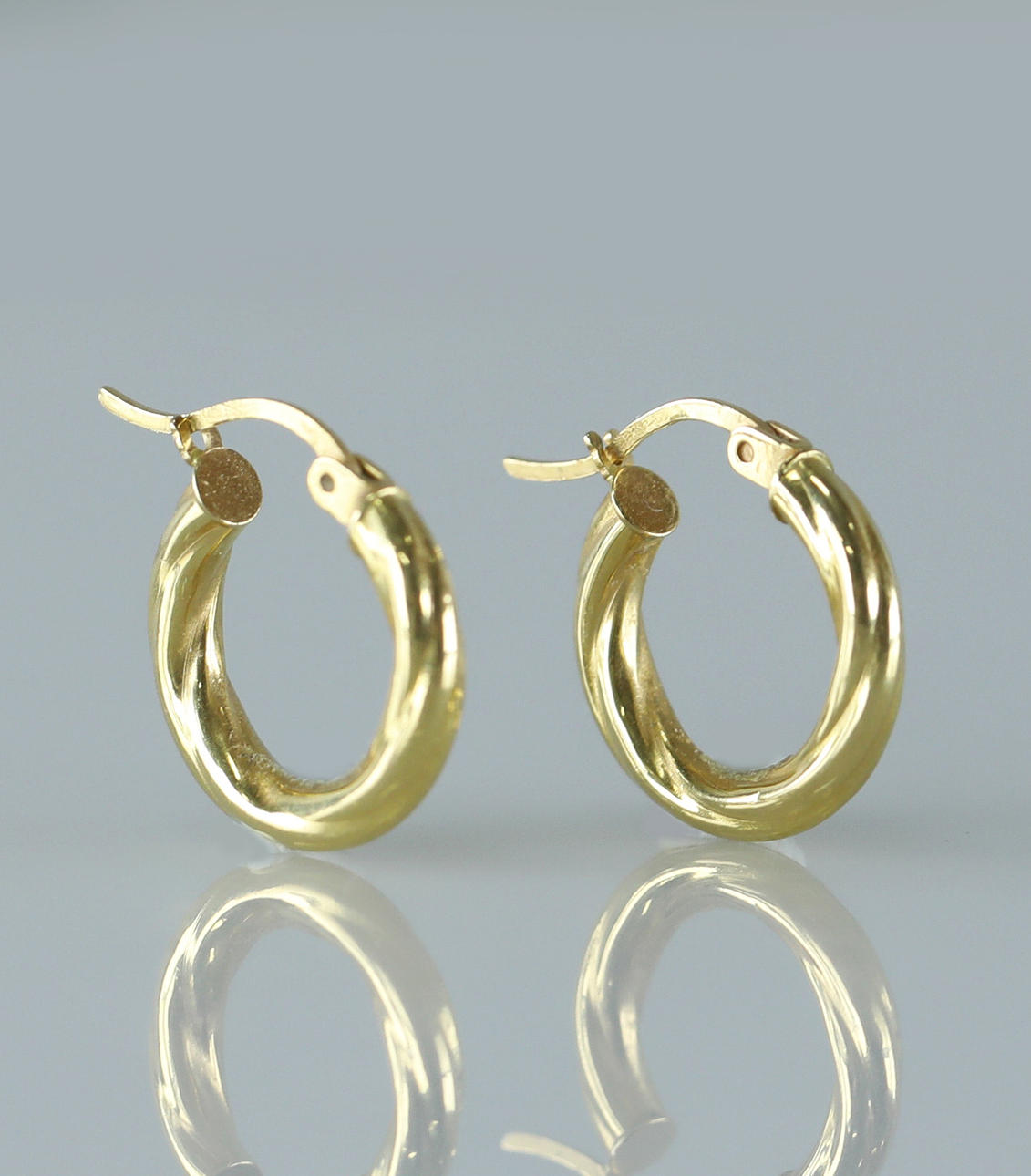 ÖRHÄNGEN, ett par, "Creoler", guld 18K, GFAB.