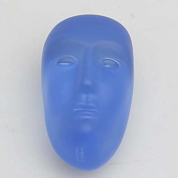 BERTIL VALLIEN. Skulptur. Glas. Ansikte. Signerad Kosta Boda B. Vallien. 1900-talets andra hälft.