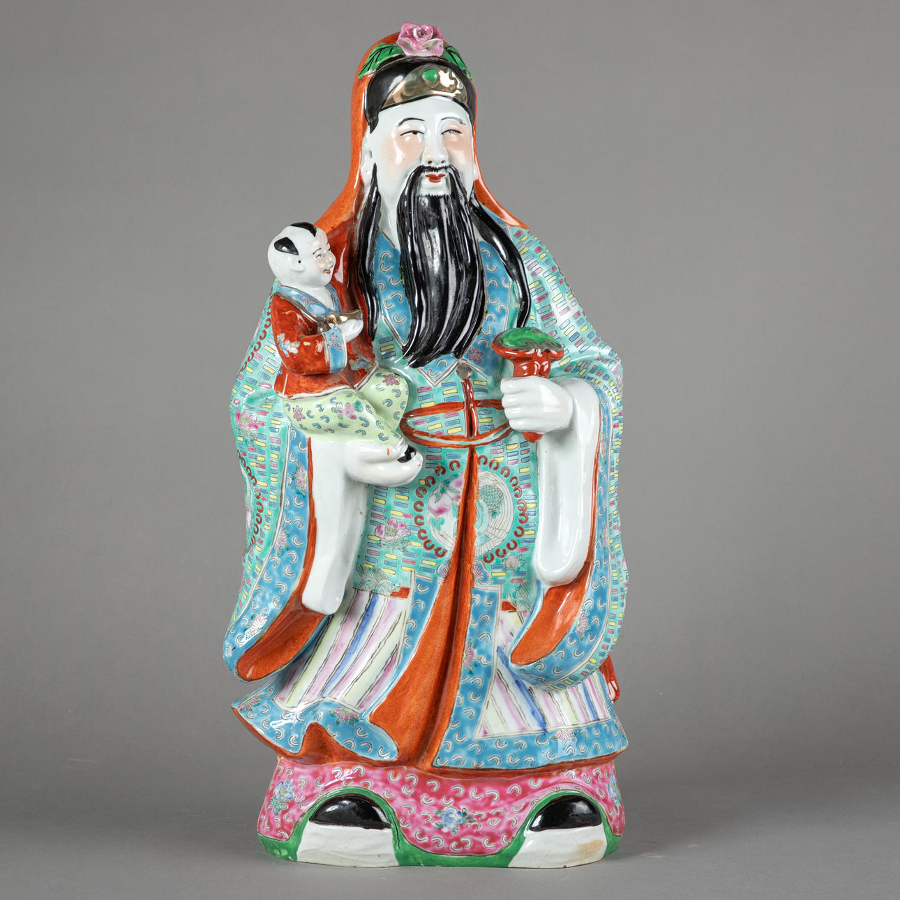 Chinese figure 'Lu Xing'. 1970/80s.