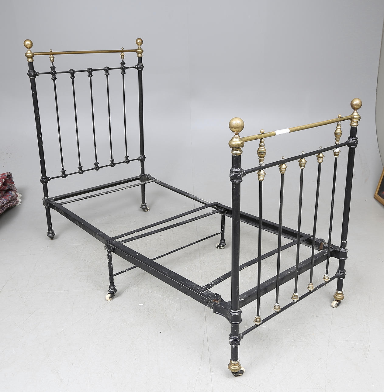 JÄRNSÄNG, proveniens Börstorp slott, 1800/1900-tal.