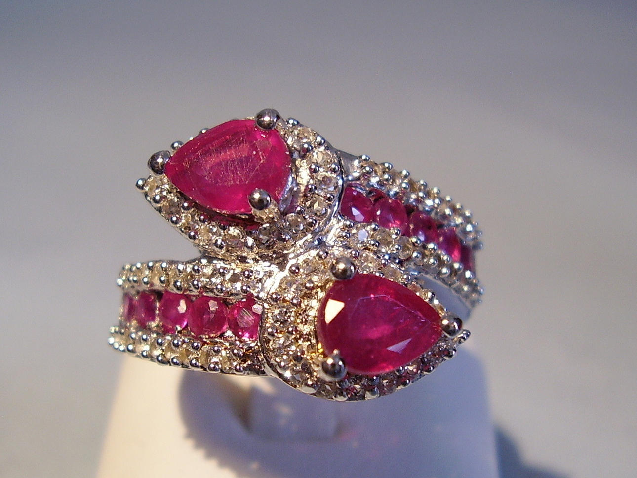 RUBIN SCHLANGENRING SILBER SNAKE-RING.