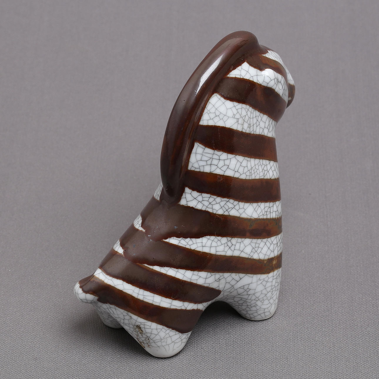 TAISTO KAASINEN. Zebra, figurine, stoneware, Arabia. Ceramics