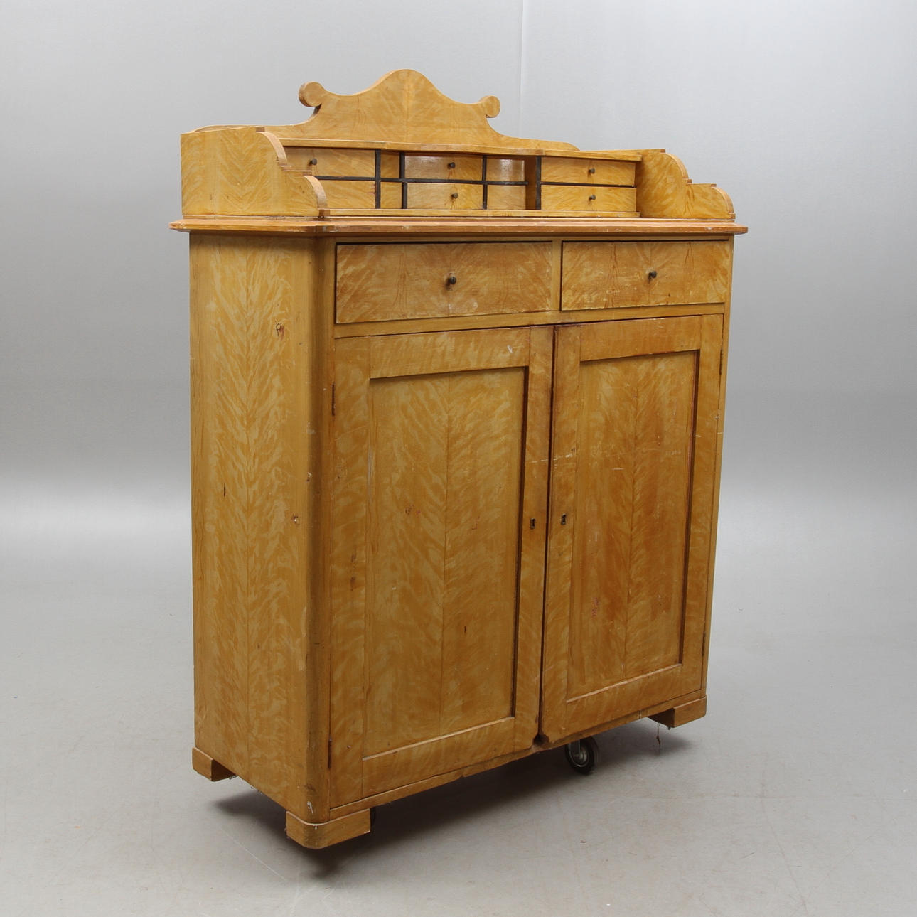 SKÄNK, allmoge, överdel med lådor, 1800-talets slut.