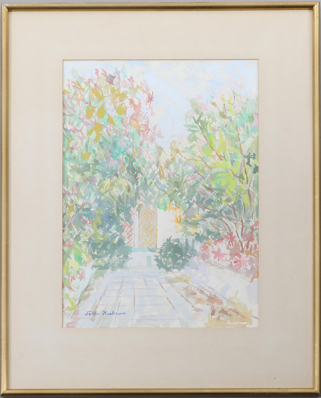 FOLKE KARLSSON. Watercolor, signed.