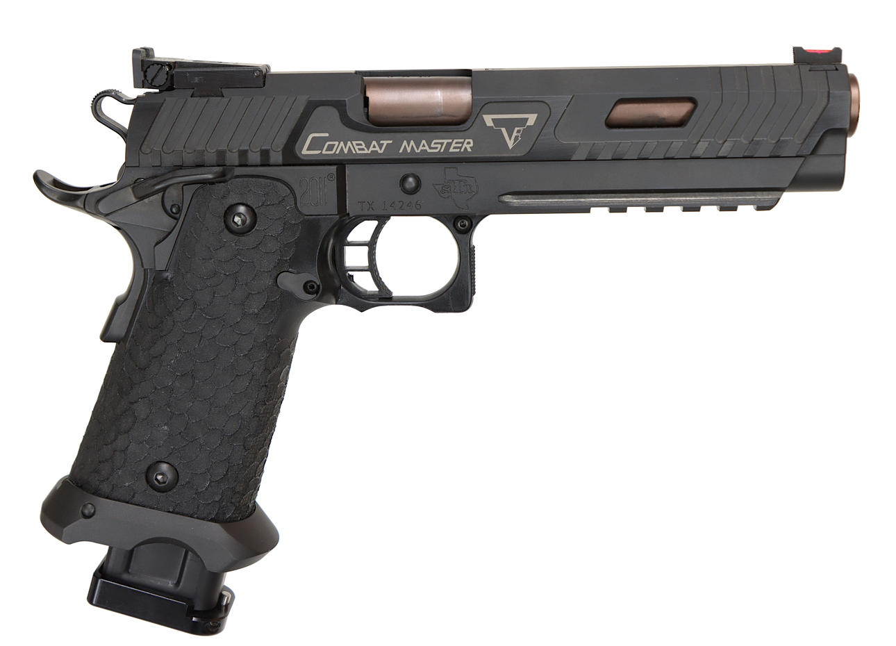 PISTOL, Semi-automatic, make STI, model Combat Master 2011 Taran Tactical, caliber 9x19, call no. TX14246.