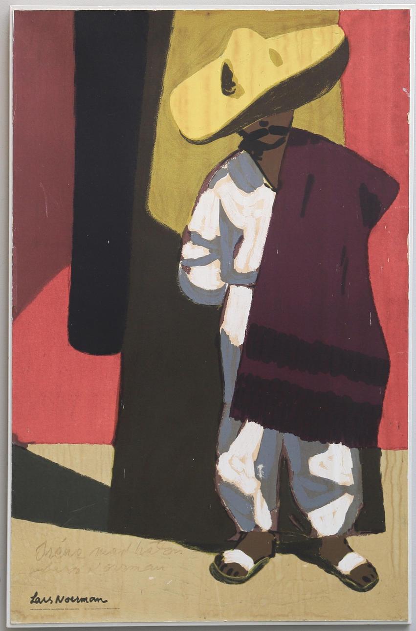 LARS NORMAN. "Mexican Siesta", Multiprint for IKEA 1972.