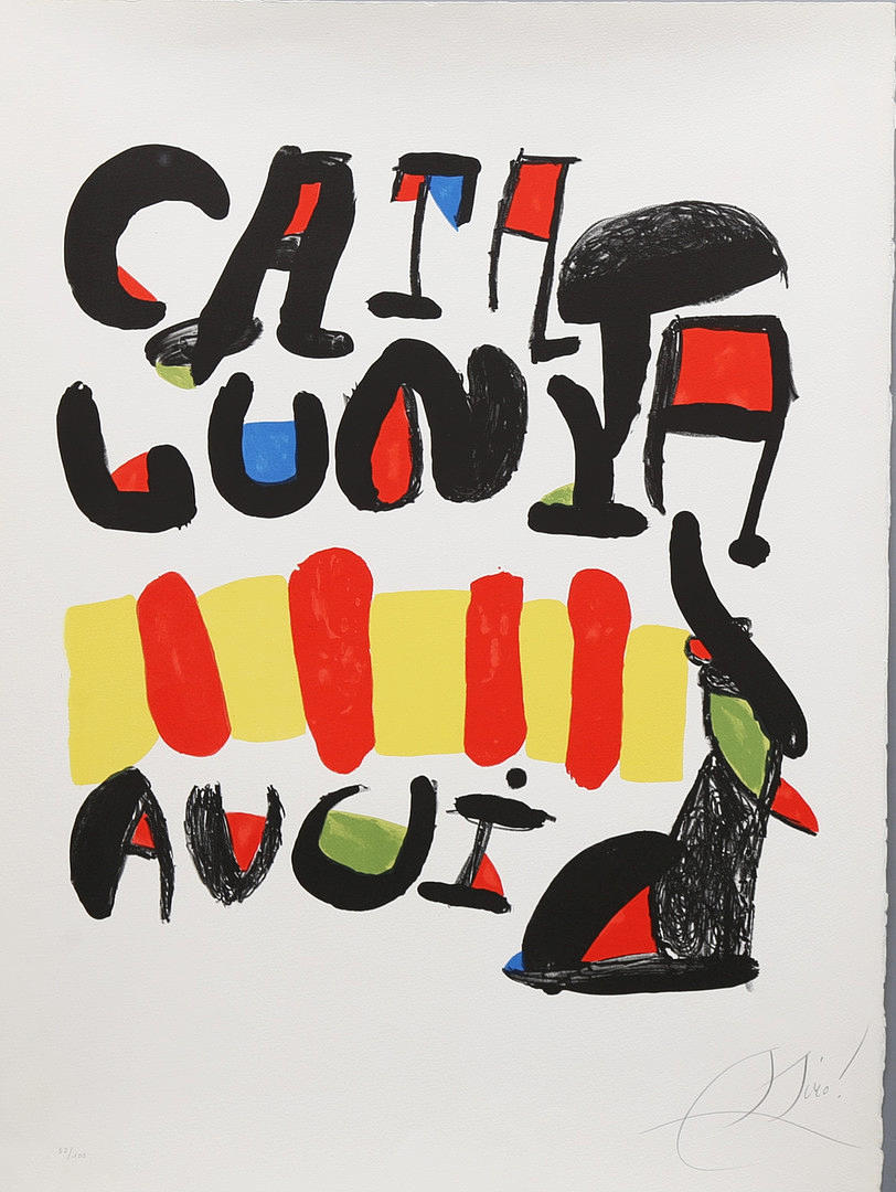JOAN MIRÓ. "Catalunya avui".