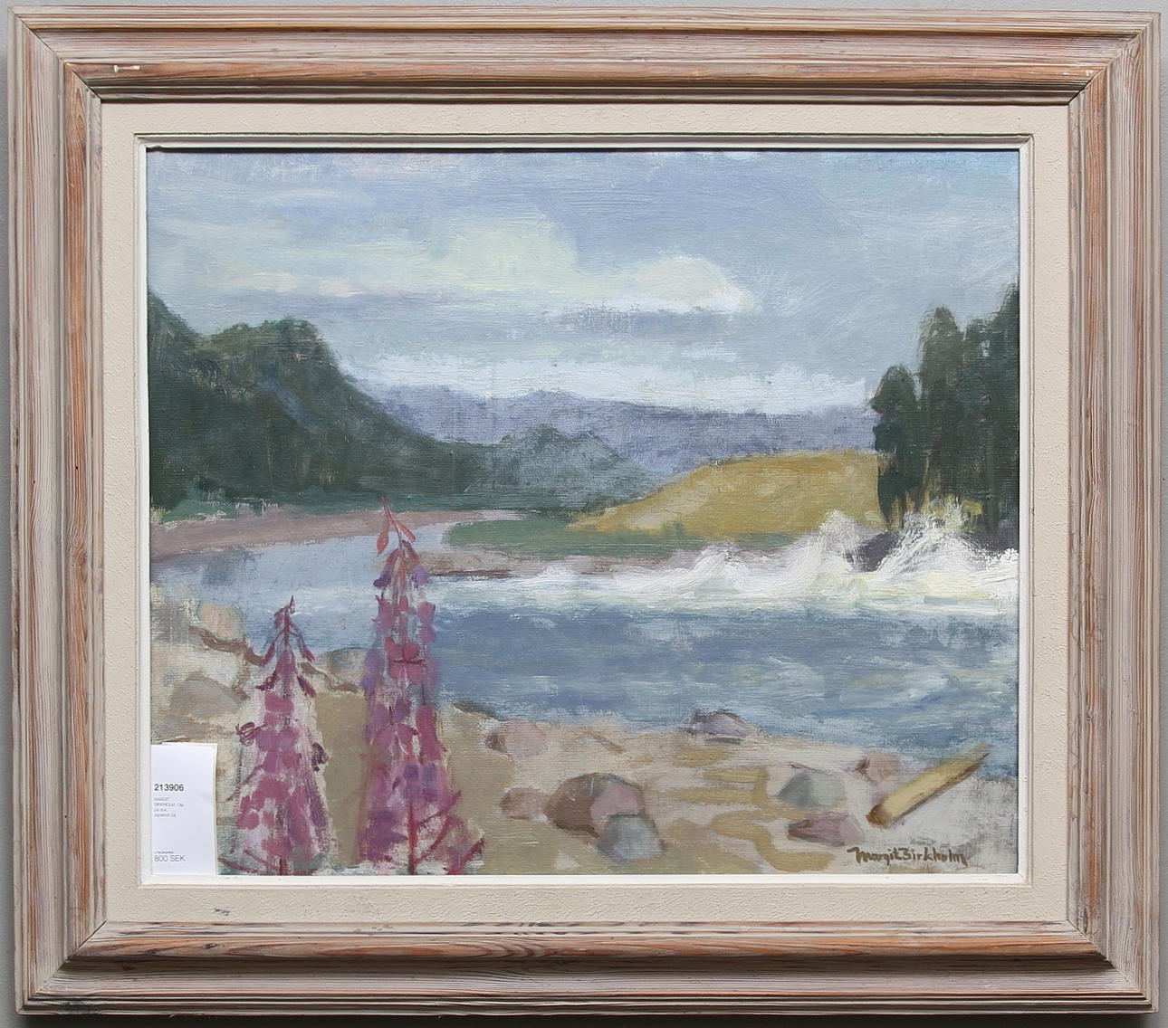 MARGIT BIRKHOLM. Olja på duk, signerad. Konst - Måleri - Auctionet