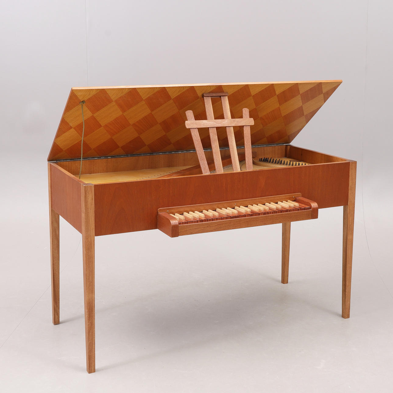 HARALD ELOFSSON. Spinet, marquetry, 1984.