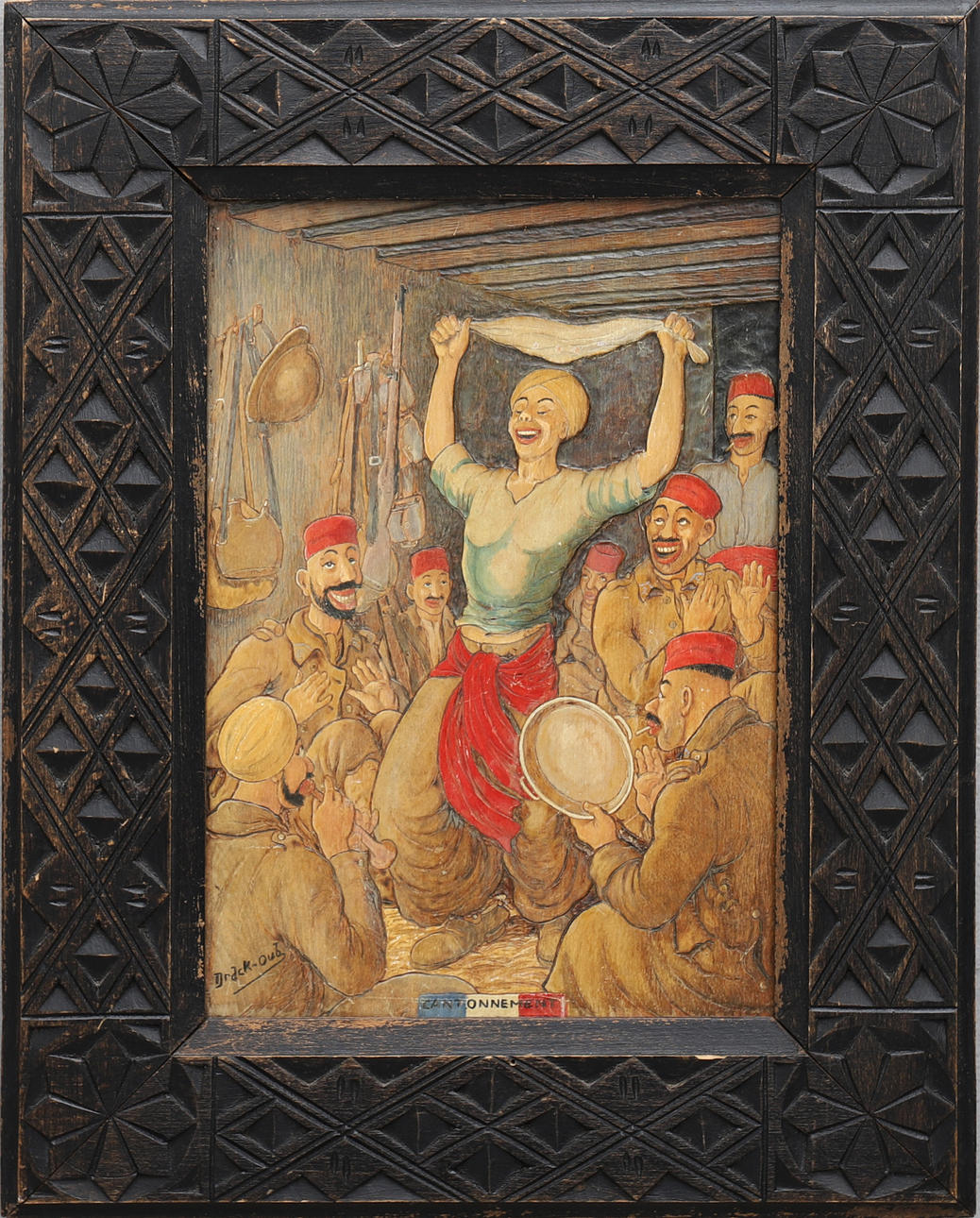 DRAK OUB (ANDRÉ BOUCHARD). "CANTONNEMENT", signerad.