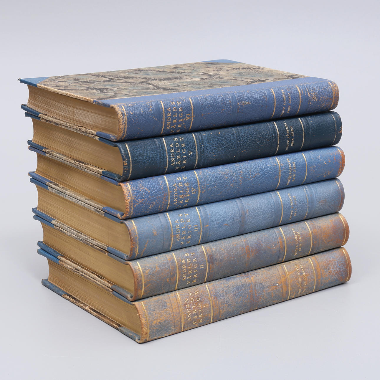 BOOKS, 6 pcs, Second World War, Yngve Lorentz Erik Zeeh.