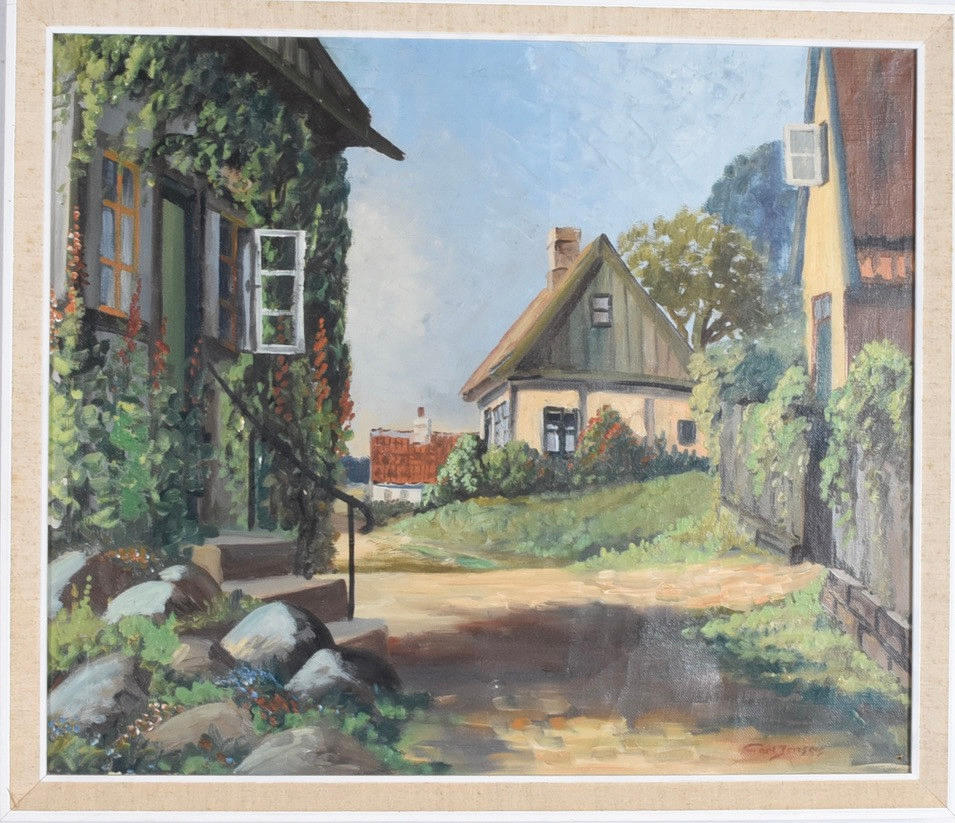 CARL JENSEN. oil on canvas.