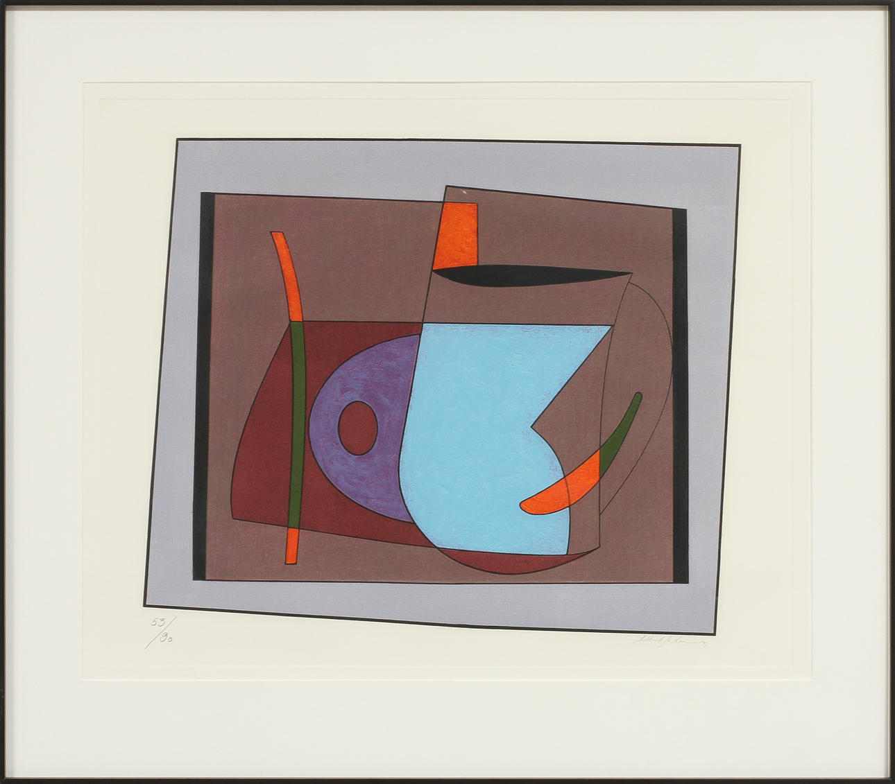 ALBERT JOHANSSON. färglitografi, sign o numr 53/60.