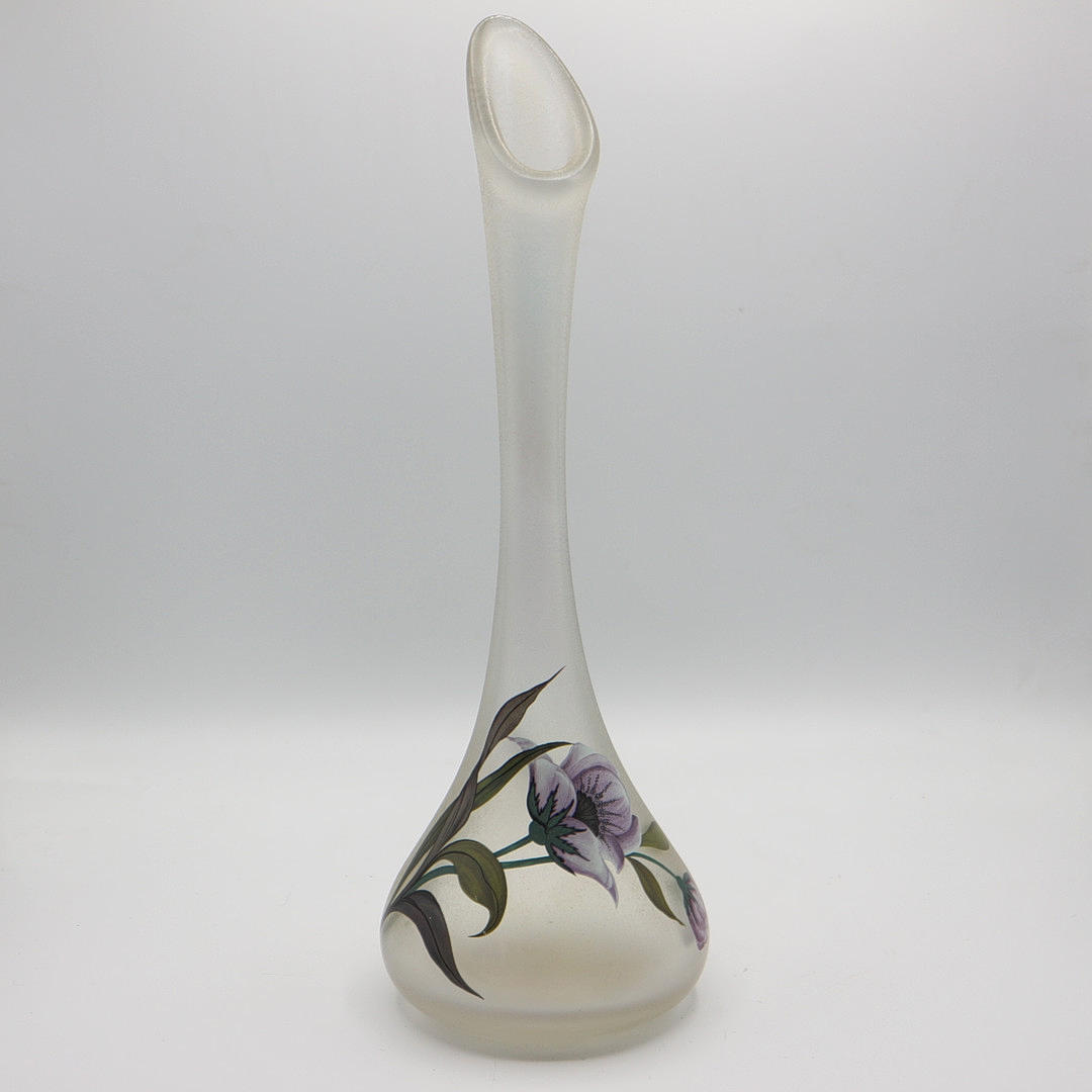 ERWIN EISCH. VASE WITH DRAGONFLY.