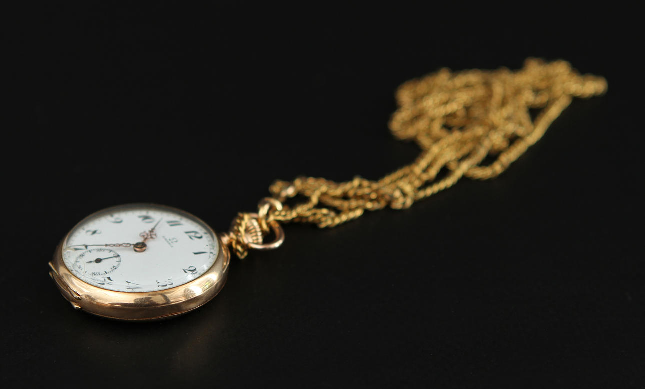 FICKUR, 14K guld, Omega.