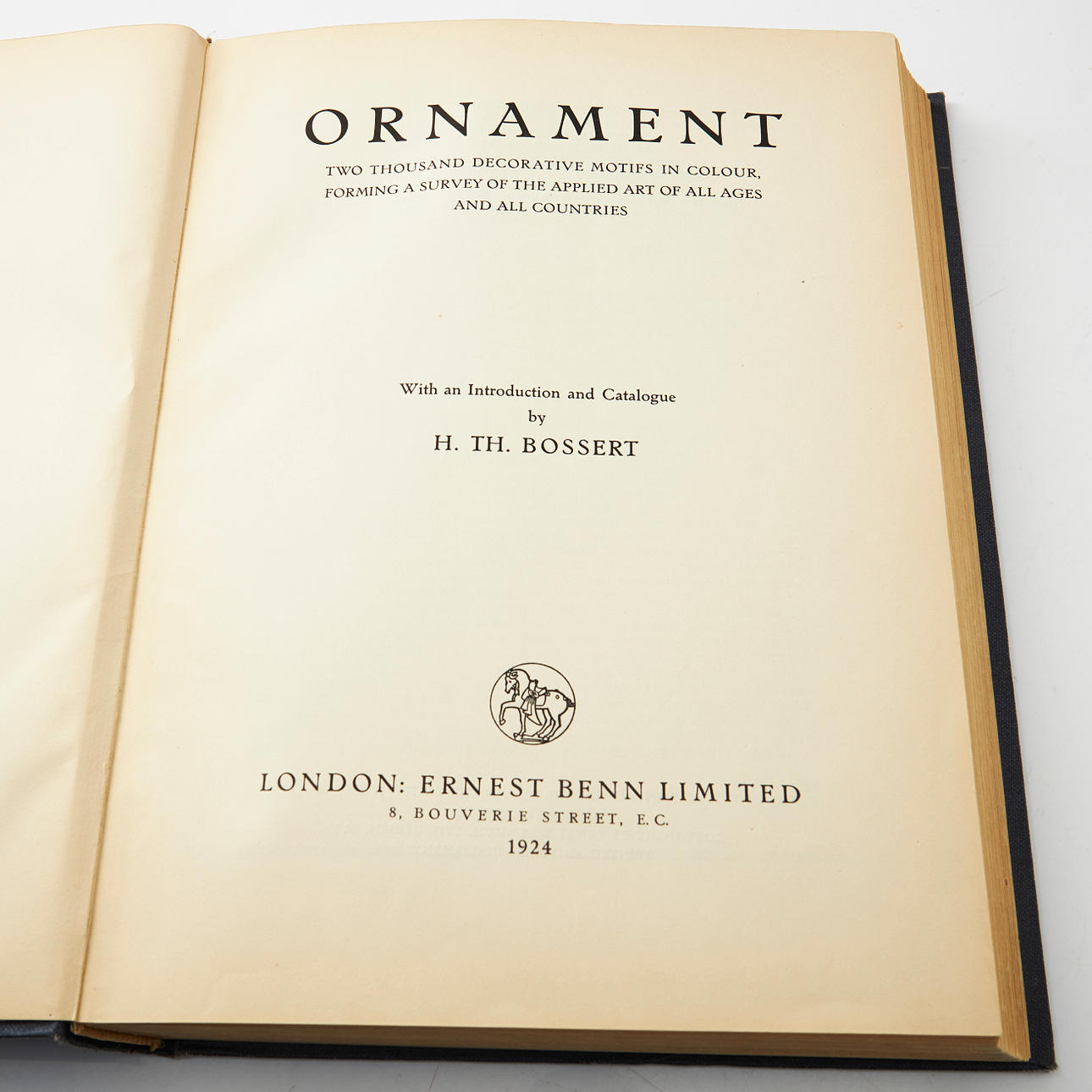 BOSSERT, DAS ORNAMENTWERK, 1924.