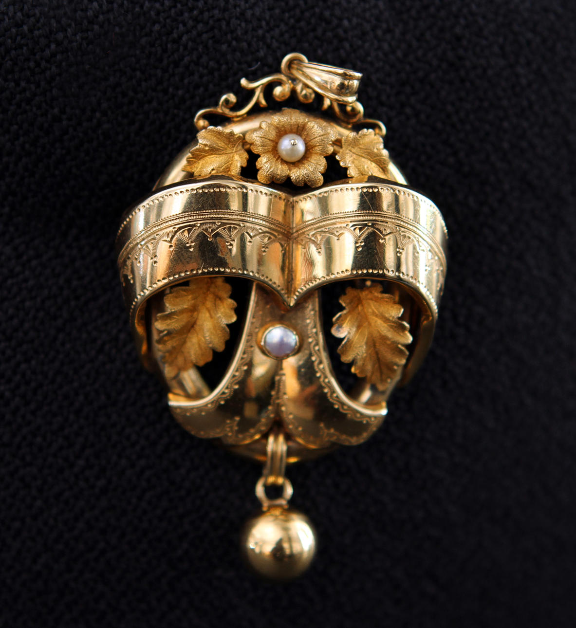 BROSCH/HÄNGE, 18K guld, 1883.
