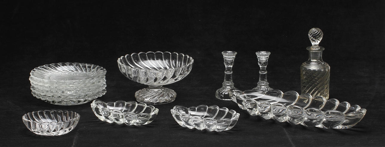 GLASSERVISDELAR, 13 delar, "Turbin", Reijmyre.