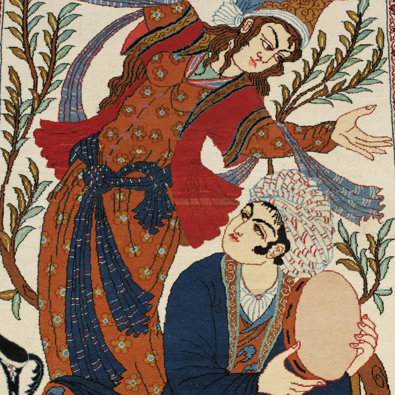 MATTA, Isfahan, figural, ca 108 x 70cm.