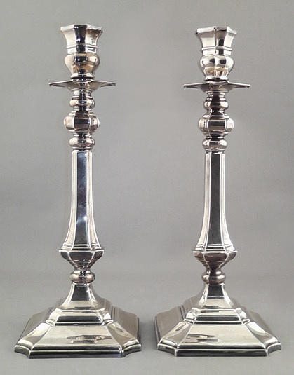 LJUSSTAKAR ETT PAR, silver, Israel 1240 g.