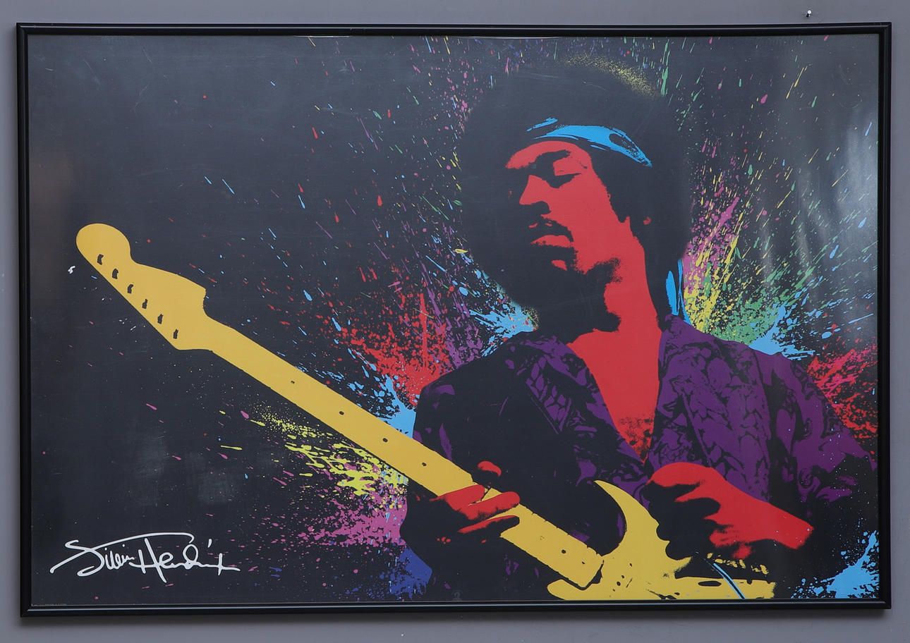 CARTEL, Jimi Hendrix, impresión offset.