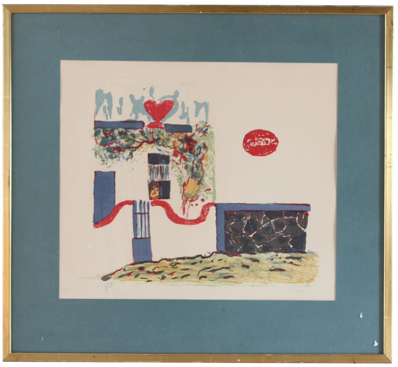 SVEN X:ET ERIXSON. Färglitografi. Sicilien. Signerad och numrerad 31/360.