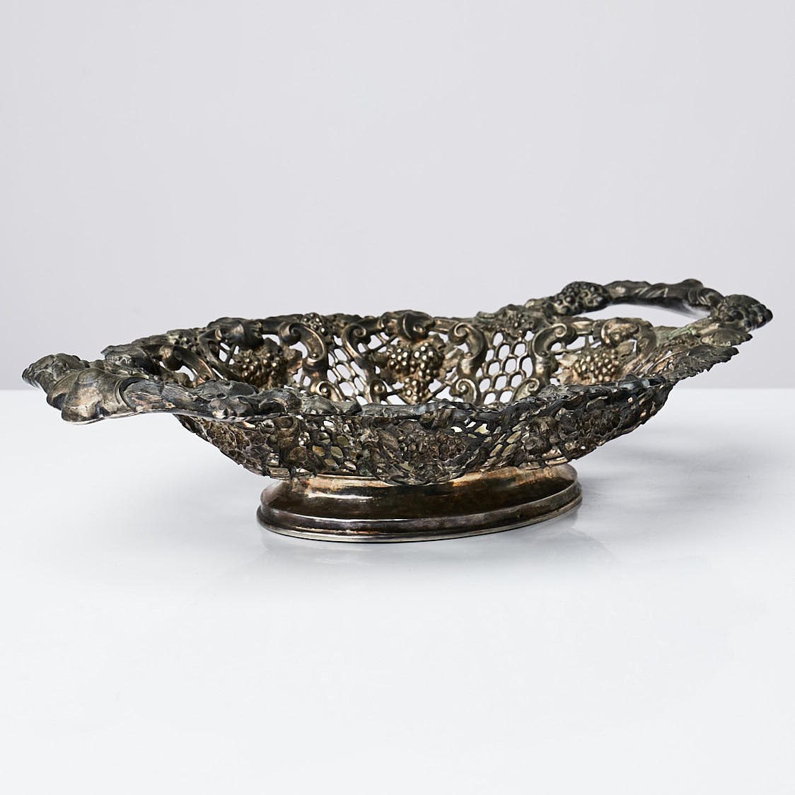 KORGSKÅL, i silver, 1800-tal.