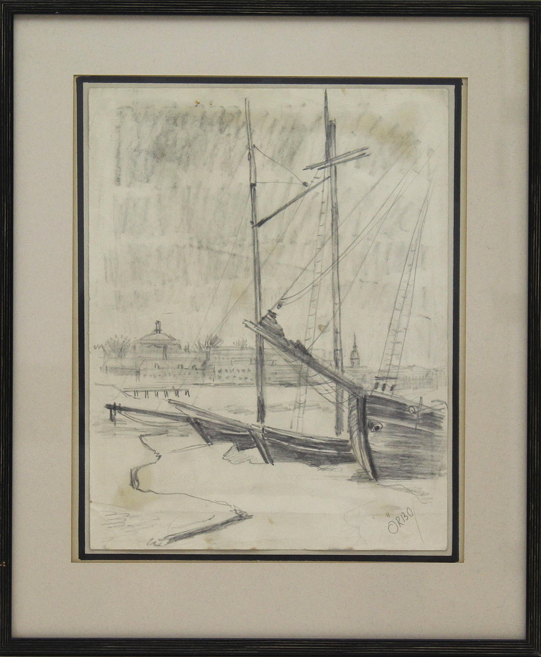 Parti konst (5). Div. tekniker. Bl.a. Karl Örbo, Ernst Norlind, Signe Bath.