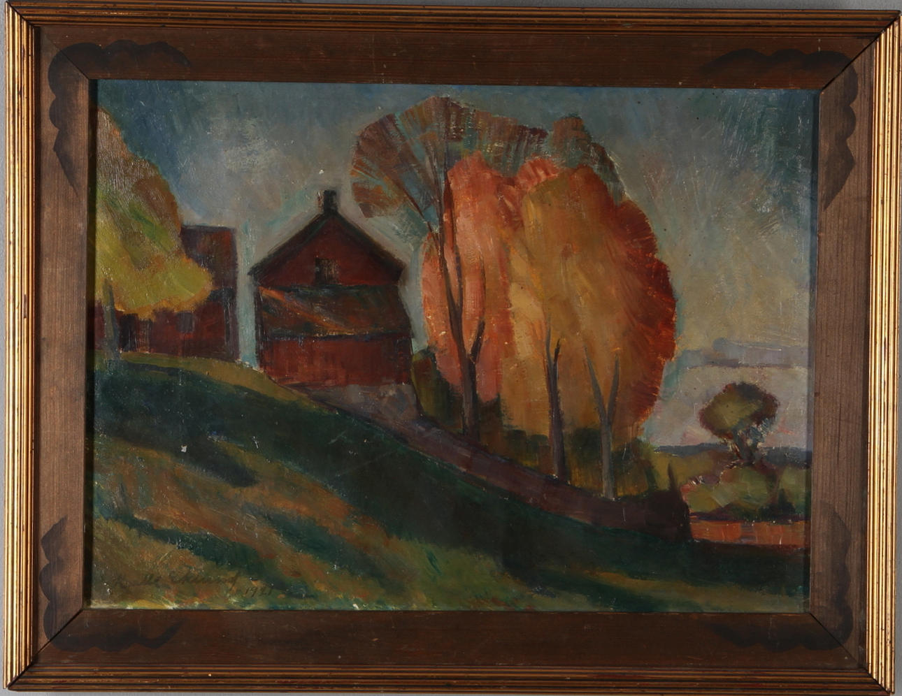 KALLE EKLUND. Landskap, olja på duk, signerad samt daterad 1921.